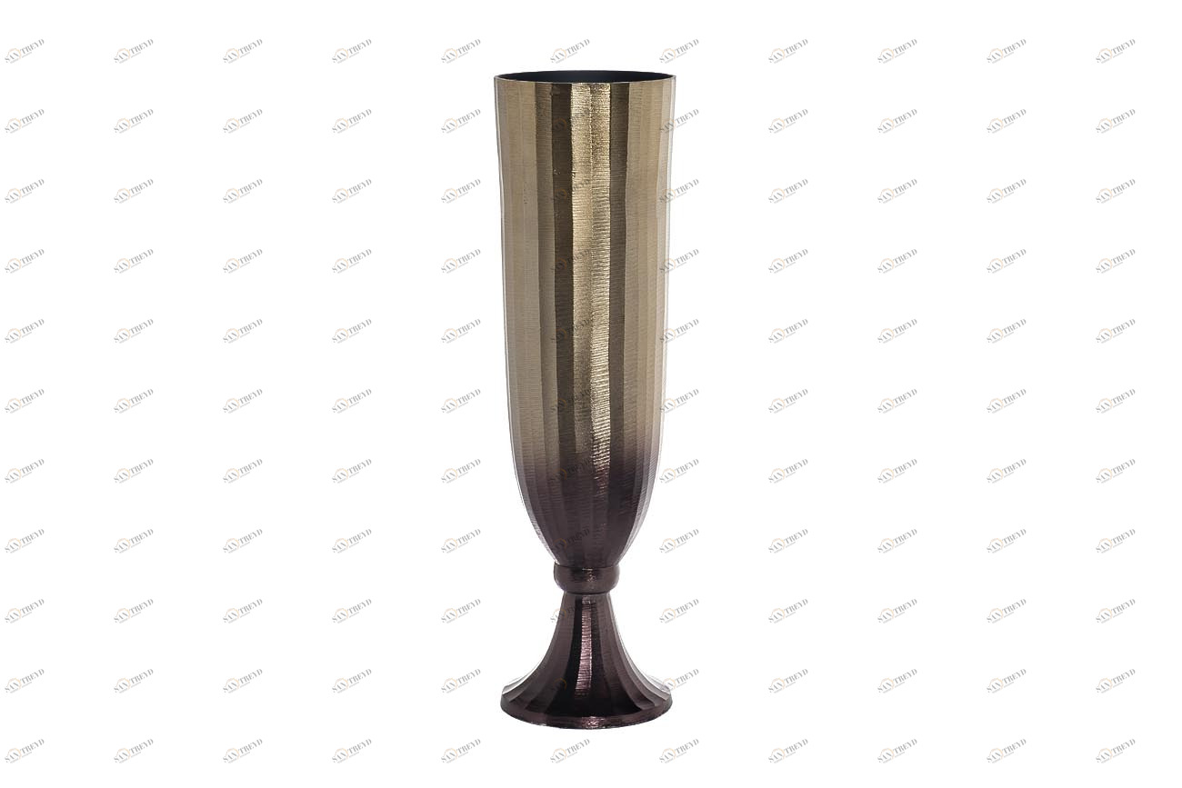 Ваза металлическая на ножке золото 14х49 см GARDA DECOR ДИЗАЙНЕРСКИЕ 00-3861220 Золото 