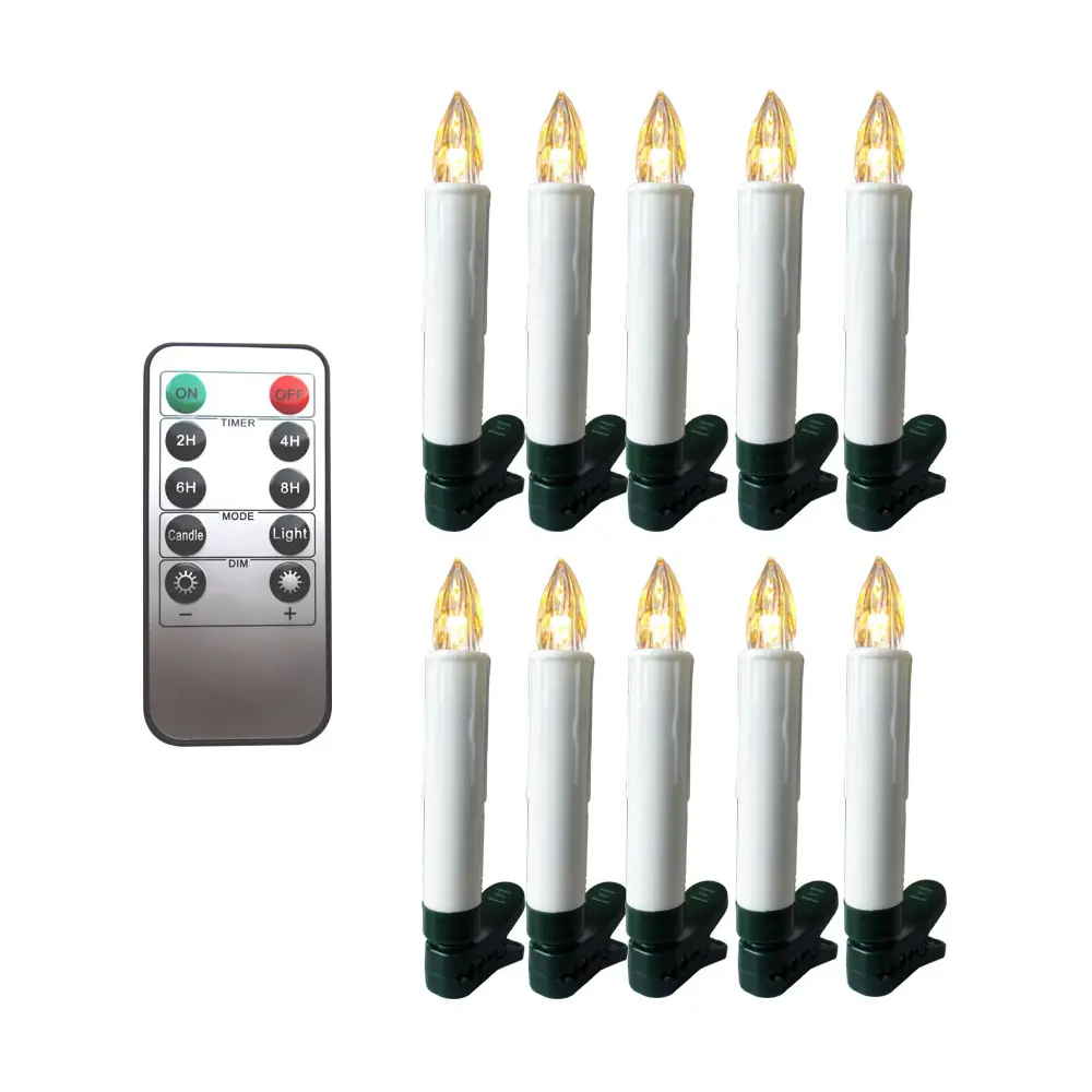 89378384 Набор свечей для дома 10 светодиодов 4.2 см белый 10 шт. STLM-1500189 Santreyd  - Вид №3