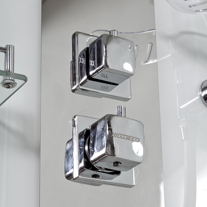 B09 BLACK Душевая кабина DETO Серия B Z120 KERAVA с паром - Вид №3