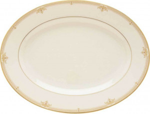 10573290 Lenox Блюдо овальное Lenox "Республика" 33см Фарфор костяной