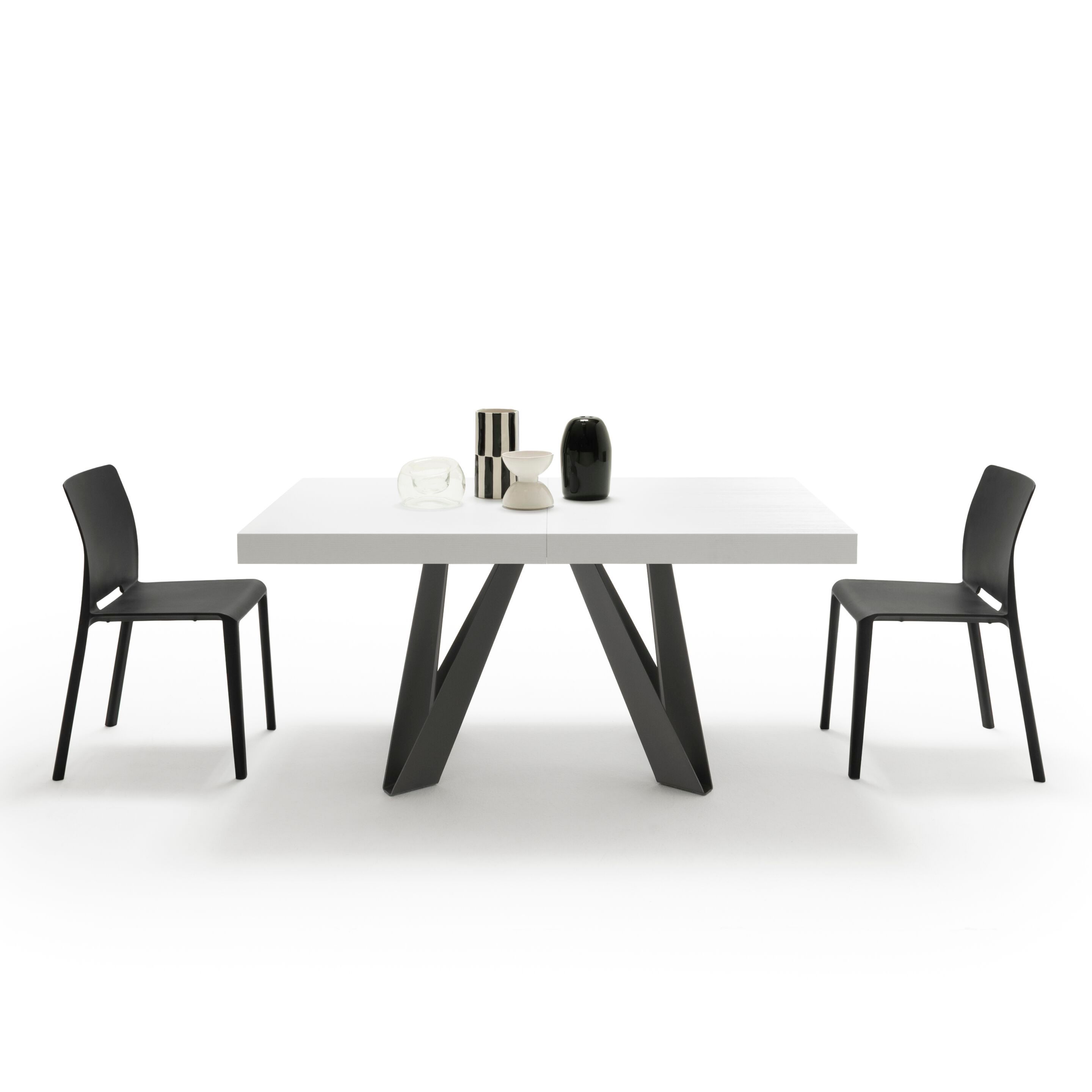 Выдвижной прямоугольный стол из железа с меламиновой столешницей Mobili Fiver ROMINA ARCH-00069646 - Вид №71