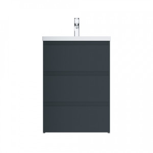 M91FSX0602GM База под раковину напольная 60 см 3 ящика графит матовый AM.PM Gem S