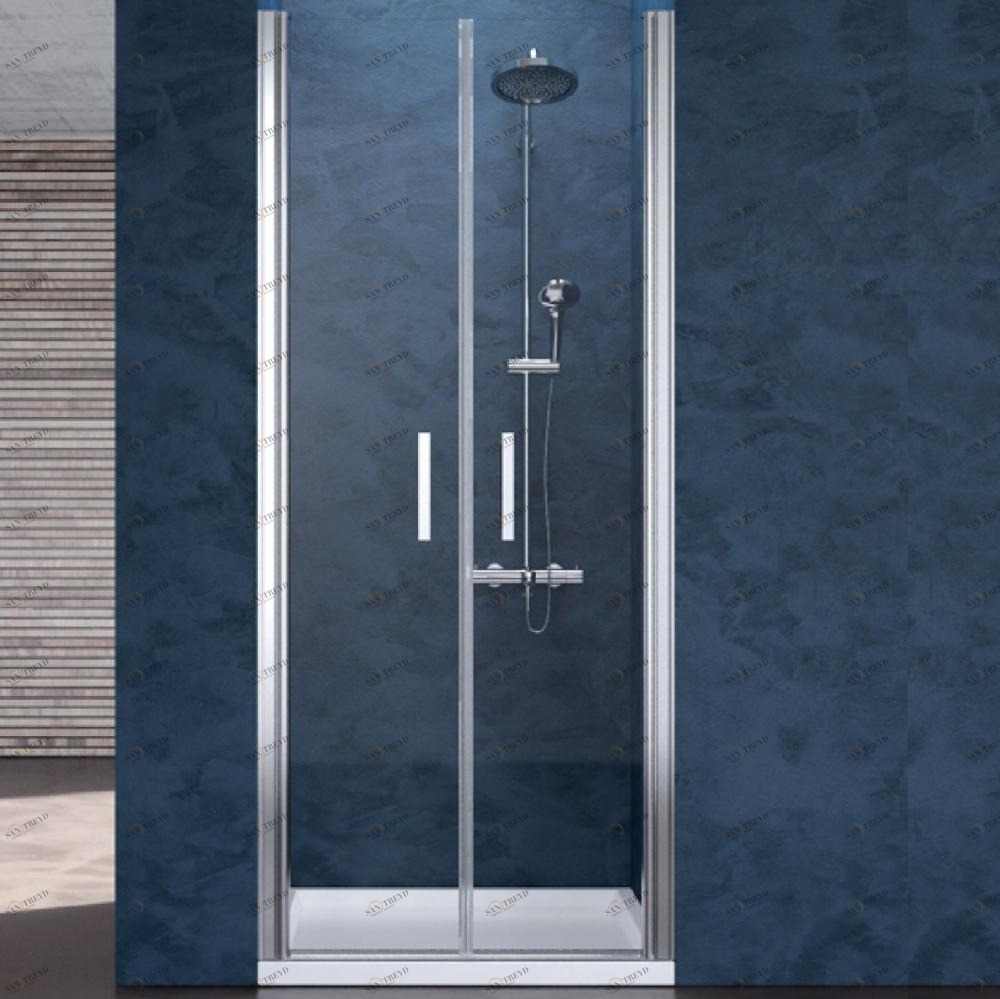 Душевое ограждение Ray RAS 90 см Karolitalia BLUBLEURAYRAS90