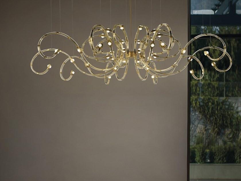 Masiero Светодиодная металлическая люстра с кристаллами Programs sun-id-1381911 - Вид №1