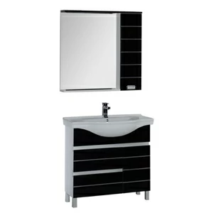 Комплект мебели Aquanet Доминика 90 черный