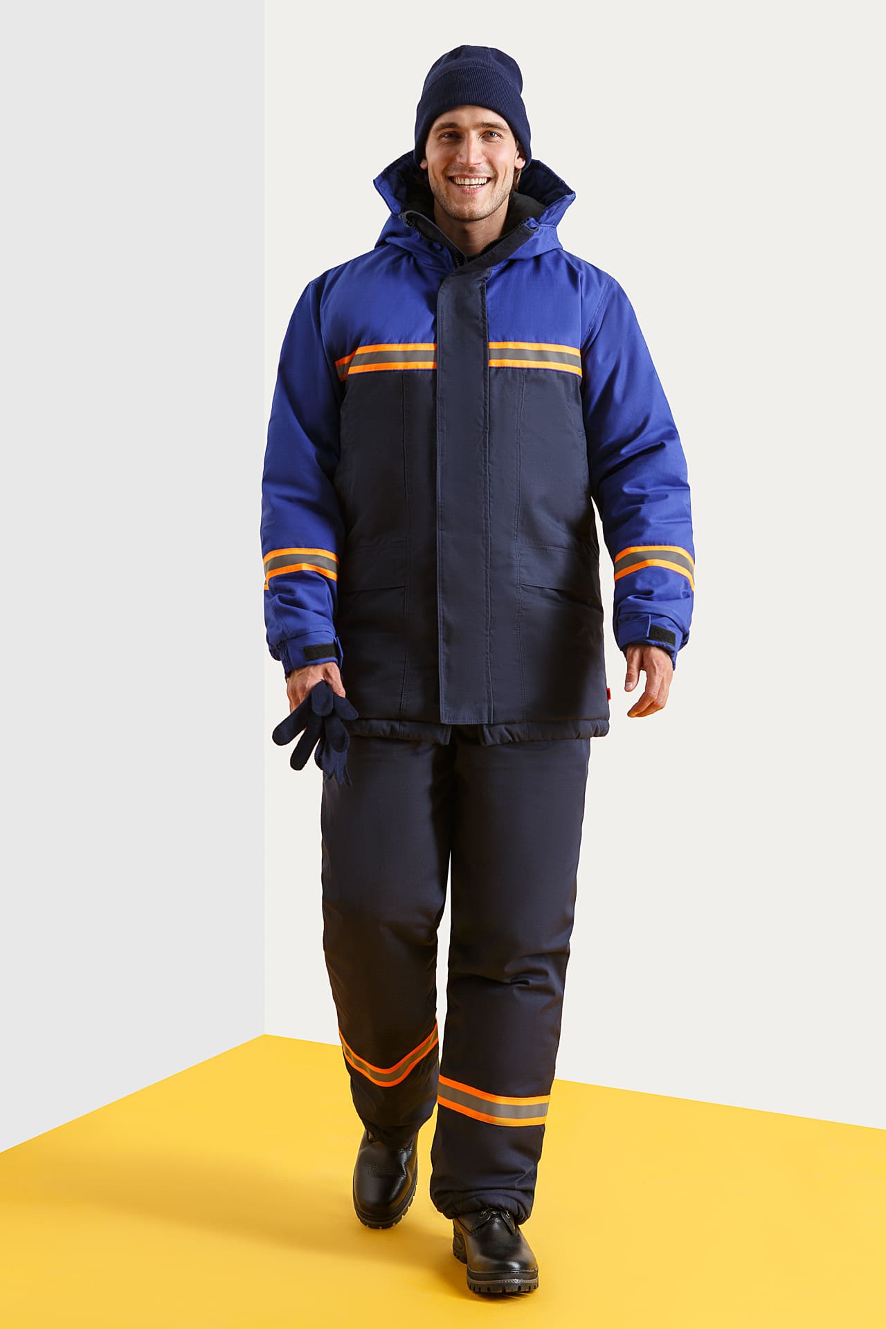 67977 Костюм "Энерджи" утепленный темно-синий василек  Зимняя спецодежда  размер 64-66/182-188  - Вид №7