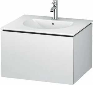 LC616101818 Тумбочка подвесная L-Cube #LC6161 620 x 514 мм Белый матовый, декор