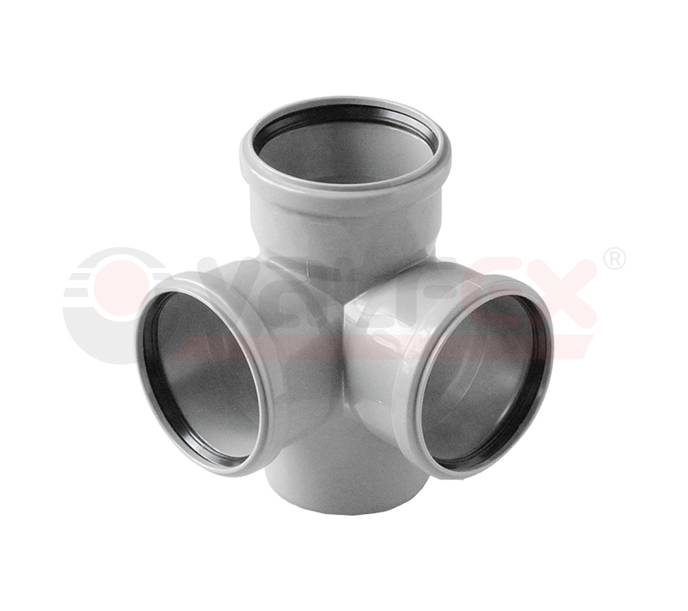 28110110 Valfex Крестовина двухплоскостная 87,5° для внутренней канализации 