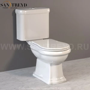 101201 Компакт унитаз с бачком Белый Kerasan RETRO Италия