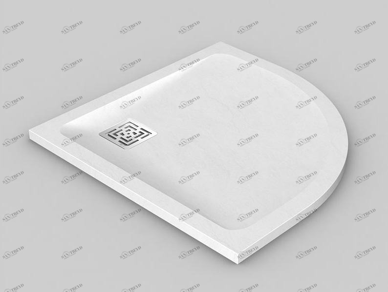VISMARAVETRO Нескользящий угловой душевой поддон из композитного материала Complementi sun-id-1513421