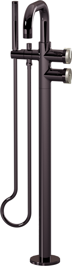 E-11557-R1BNi-L1PC-OX Смеситель напольный отдельностоящий (внешняя часть) GRAFF MOD+