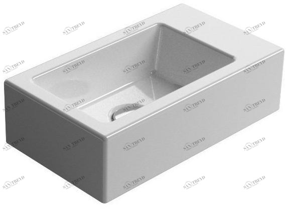 8984011 Накладная раковина на столешницу  овальная GSI ceramica Kube