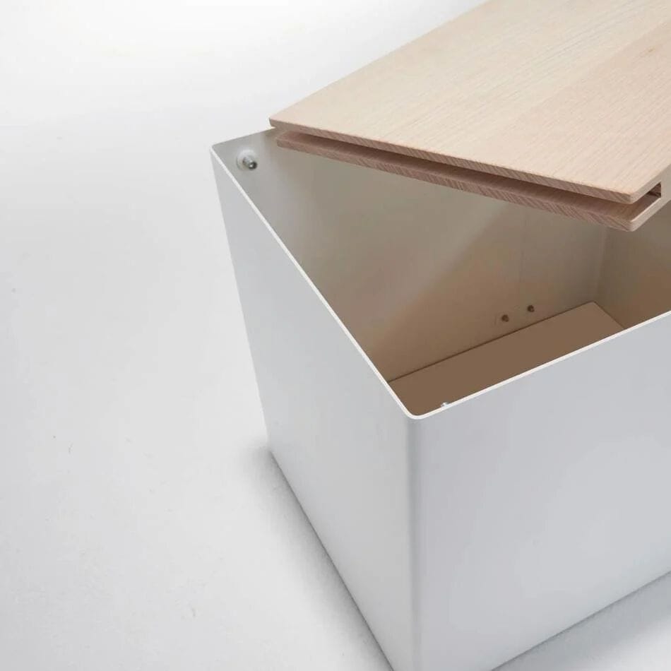 Алюминиевая и деревянная корзина для белья Stadtnomaden SAMMLER S ARCH-00052460 - Вид №4