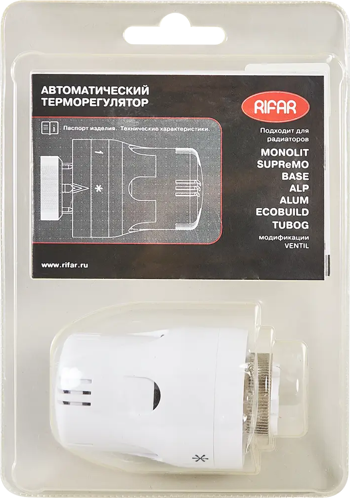 88691743 Термостатическая головка жидкостная Rifar M30x1.5 белая STLM-0936780