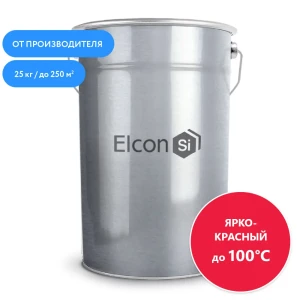 91051532 Грунт-эмаль ELCON ОС-12-03 до 100 градусов цвет ярко-красный 25 л STLM-0856687