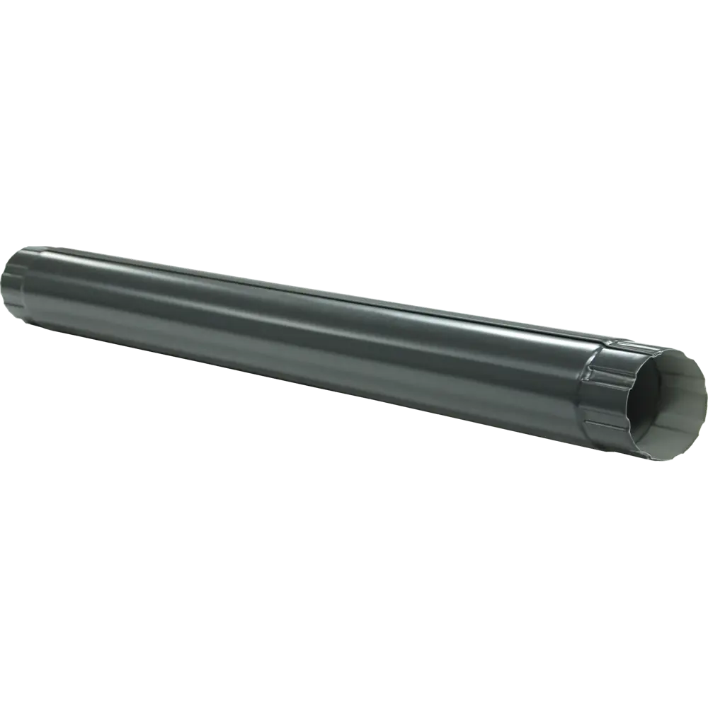 Труба водосточная GL PE 90 мм 1 м RAL7024 серый Grand Line STLM-2012296