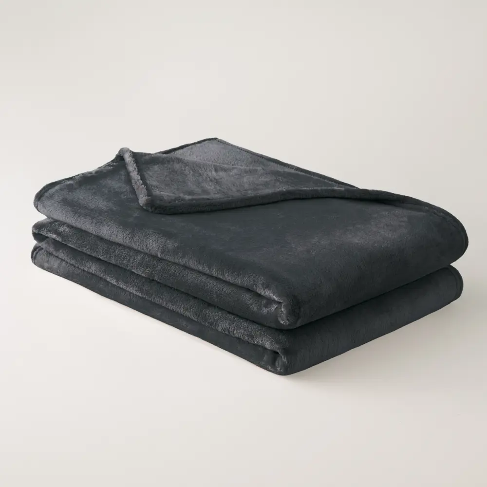 Плед KREAFORTA Flandria 200x220 см микрофибра цвет графитовый STLM-2111672 - Вид №1