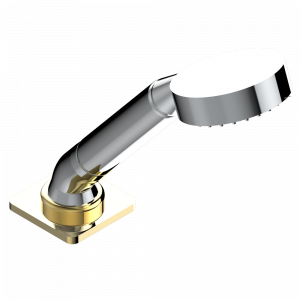 A6B-60A Душ ручной устанавливаемый на борту со шлангом и угловым переходником Thg-paris Profil с рукоятками Хром/золото