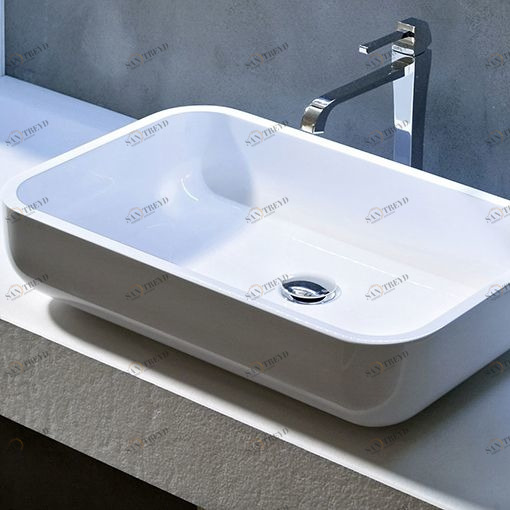 A534 Накладная раковина на столешницу  овальная Arbi 