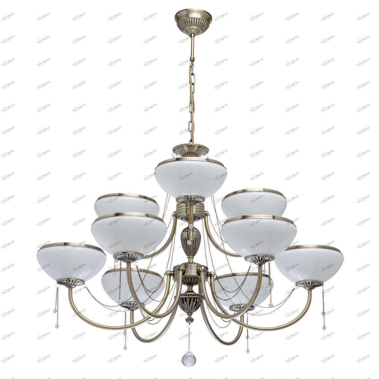Подвесная люстра MW-Light Фелиция 347019309 белая MW-LIGHT ДИЗАЙНЕРСКИЕ, ФЕЛИЦИЯ 188261 Белый 