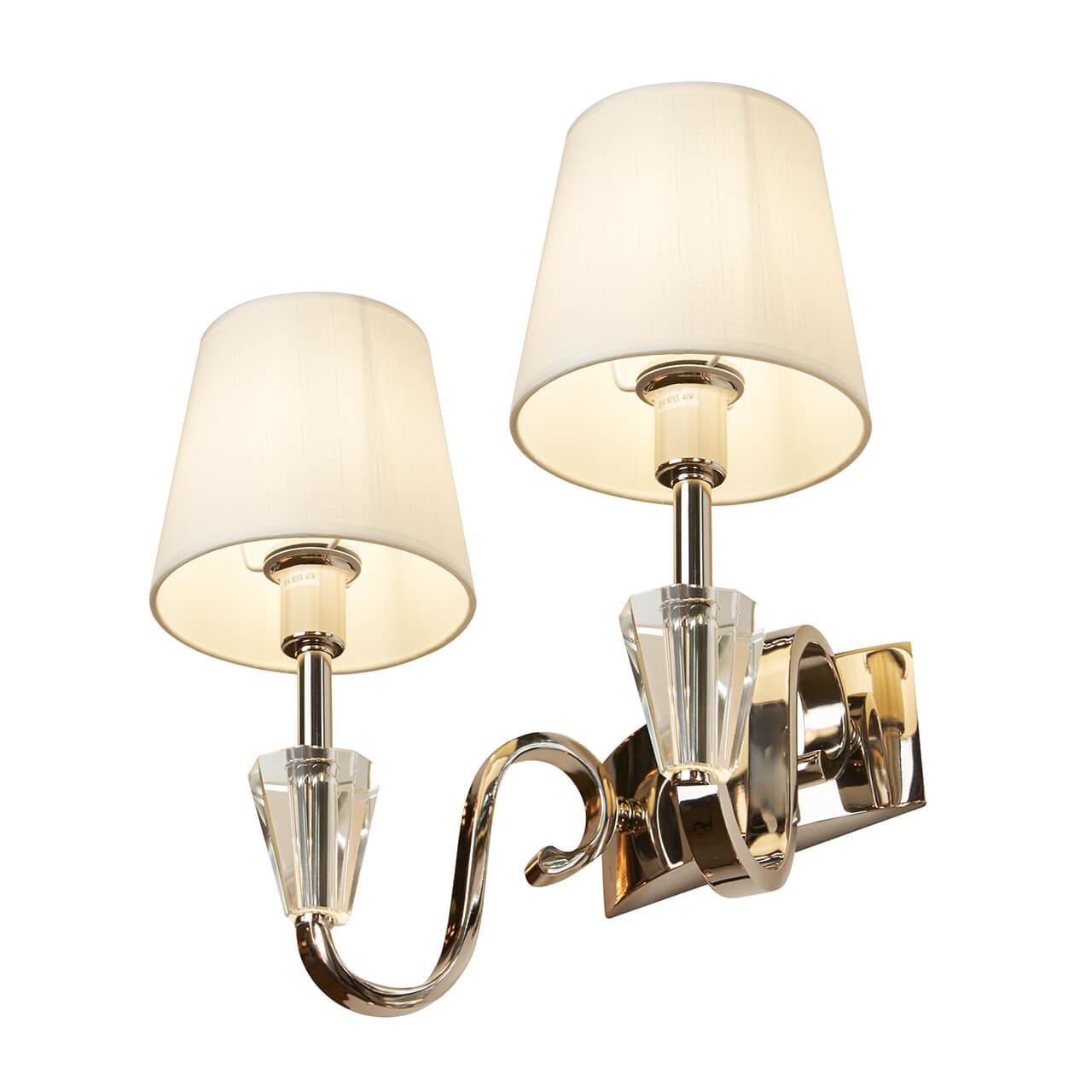 Бра настенное бежевое iLamp Alesti 2 Nickel W2424-2 ILAMP ALESTI 00-3949168 Бежевый  - Вид №2