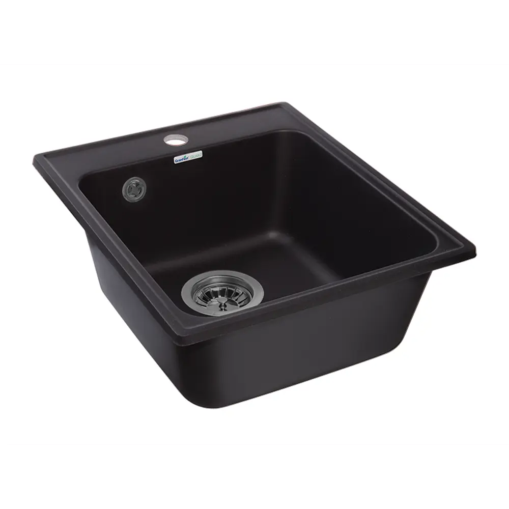 Кухонная мойка Granfest Quarz GF-Z черная кварцевая 42×48 см 85226382 STLM-0060140 - Вид №2