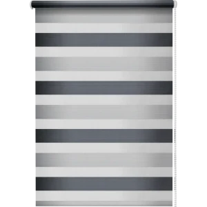 Штора рулонная день-ночь Порто 55x160 см серая