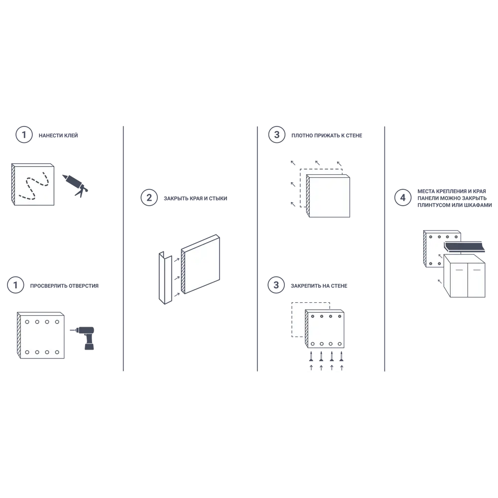 Стеновая панель для кухни KONSENSA Браун Стоун 300x60x0.7 см МДФ цвет бежевый STLM-2173916 - Вид №6