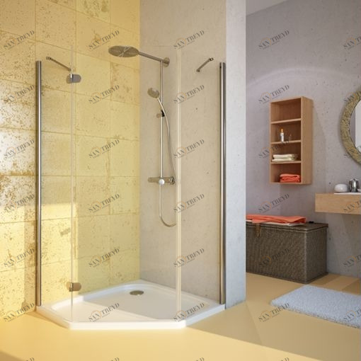 Душевая кабина 75x75 GK-101 стекло прозрачное GUTEWETTER LUX FESTT 75X75GK101