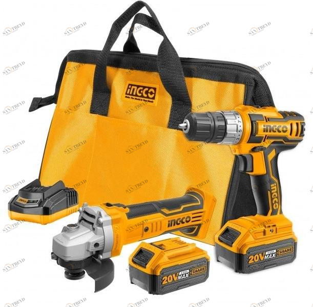 INGCO ITALIA Комплект шлифовальных сверл и батареи sun-id-1373408