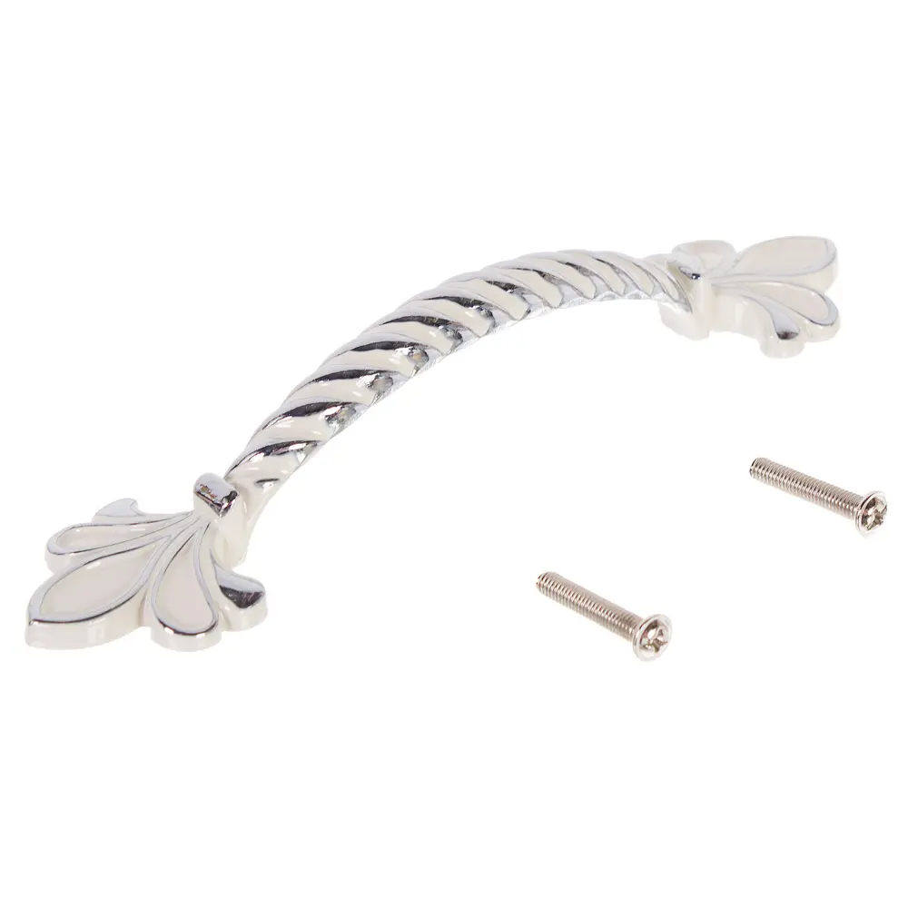 Мебельная ручка-скоба RS431CP/W.4 глянцевый хром 96 мм BOYARD STLM-2024619 - Вид №1