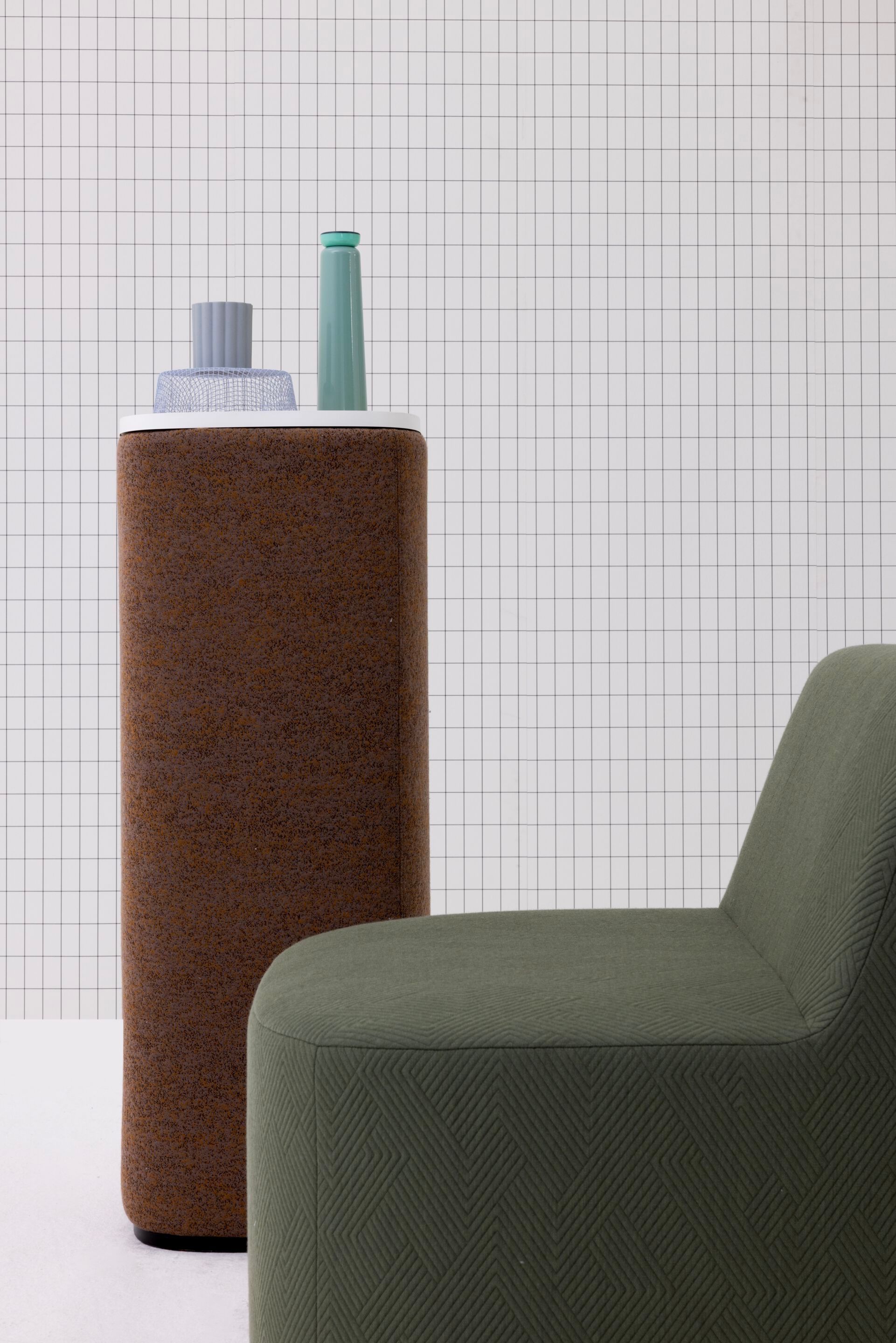 Ткань пьедестал с деревянной столешницей Cascando Pully ARCH-00069878 - Вид №5