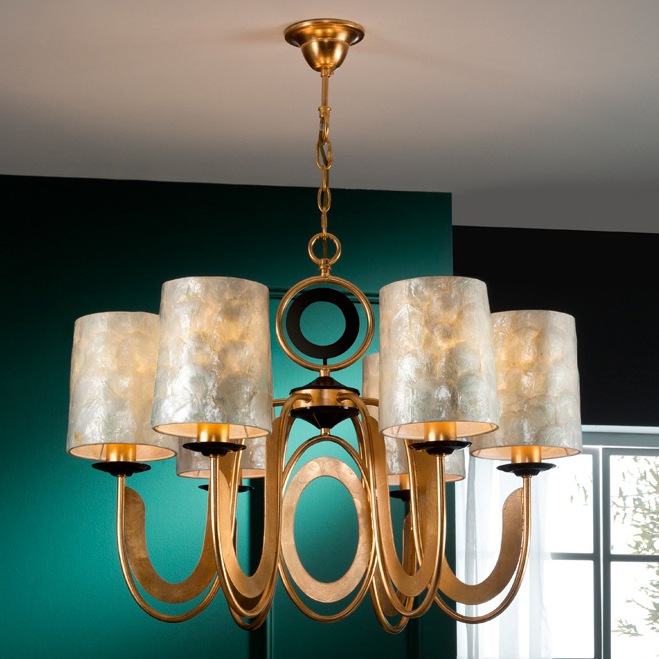 033332 Люстра 6L золотая Schuller Eden - Вид №2