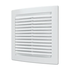 Вентиляционная решетка с сеткой Fonet 150x150 мм пластик цвет белый