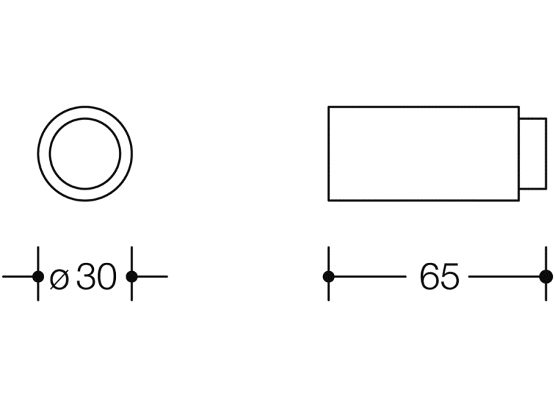 611XA.65 буфер двери стены HEWI System 111 | Edelstahl  - Вид №1
