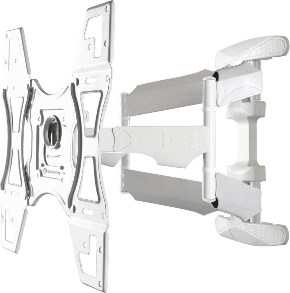 ONKRON M15 WHITE Кронштейн / 32-75" макс 400*400, наклон -5°/+8° поворот ±140° макс нагрузка 45,5кг, от стены 49-491мм, белый ONKRON Santreyd 