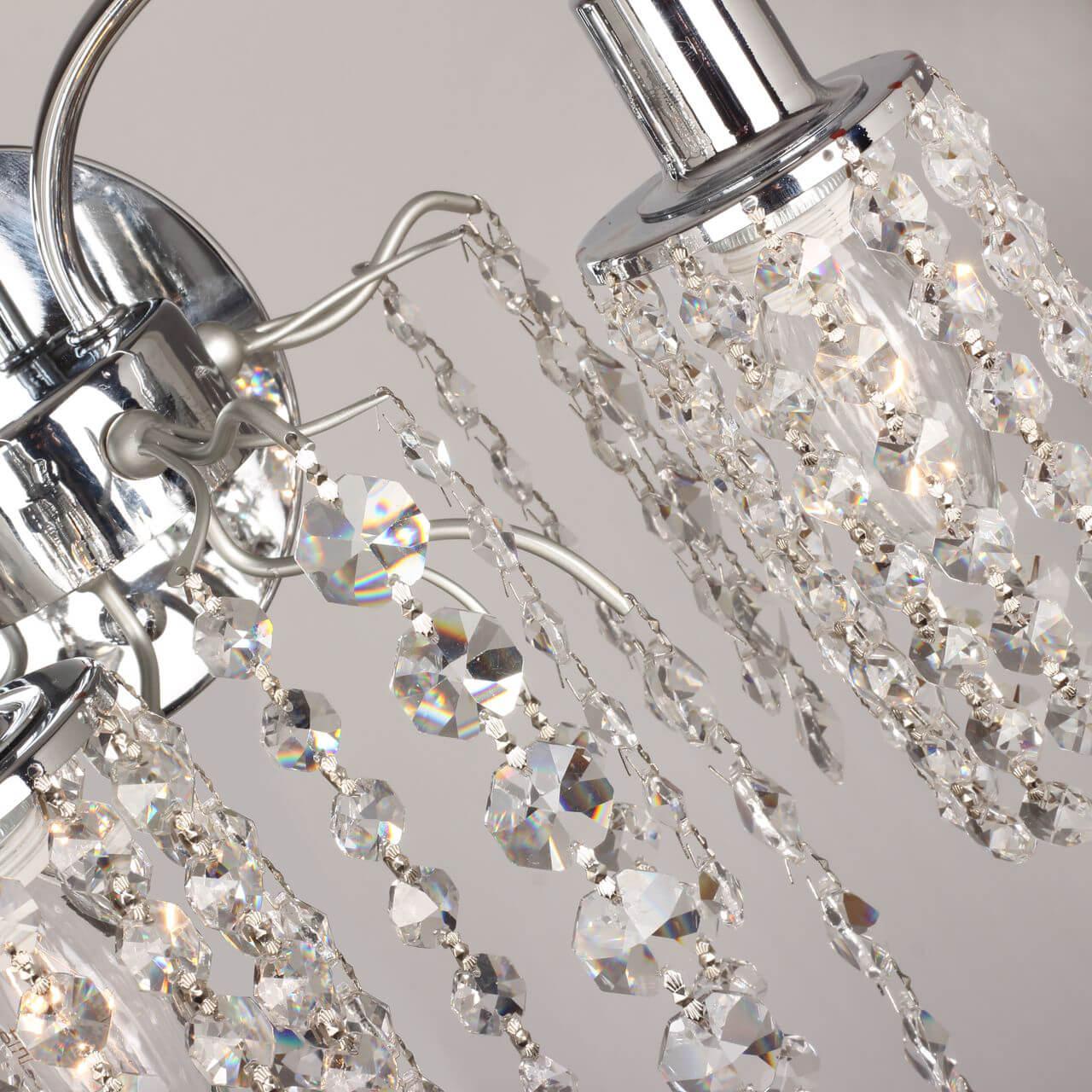 Бра хрустальное на 2 лампы хром Caesar 2638-2W FAVOURITE CAESAR 00-3931803 Прозрачный;хром - Вид №2