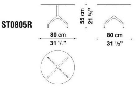 B&B Italia Project Круглый журнальный столик на контракт Sina sun-id-1437129 - Вид №3