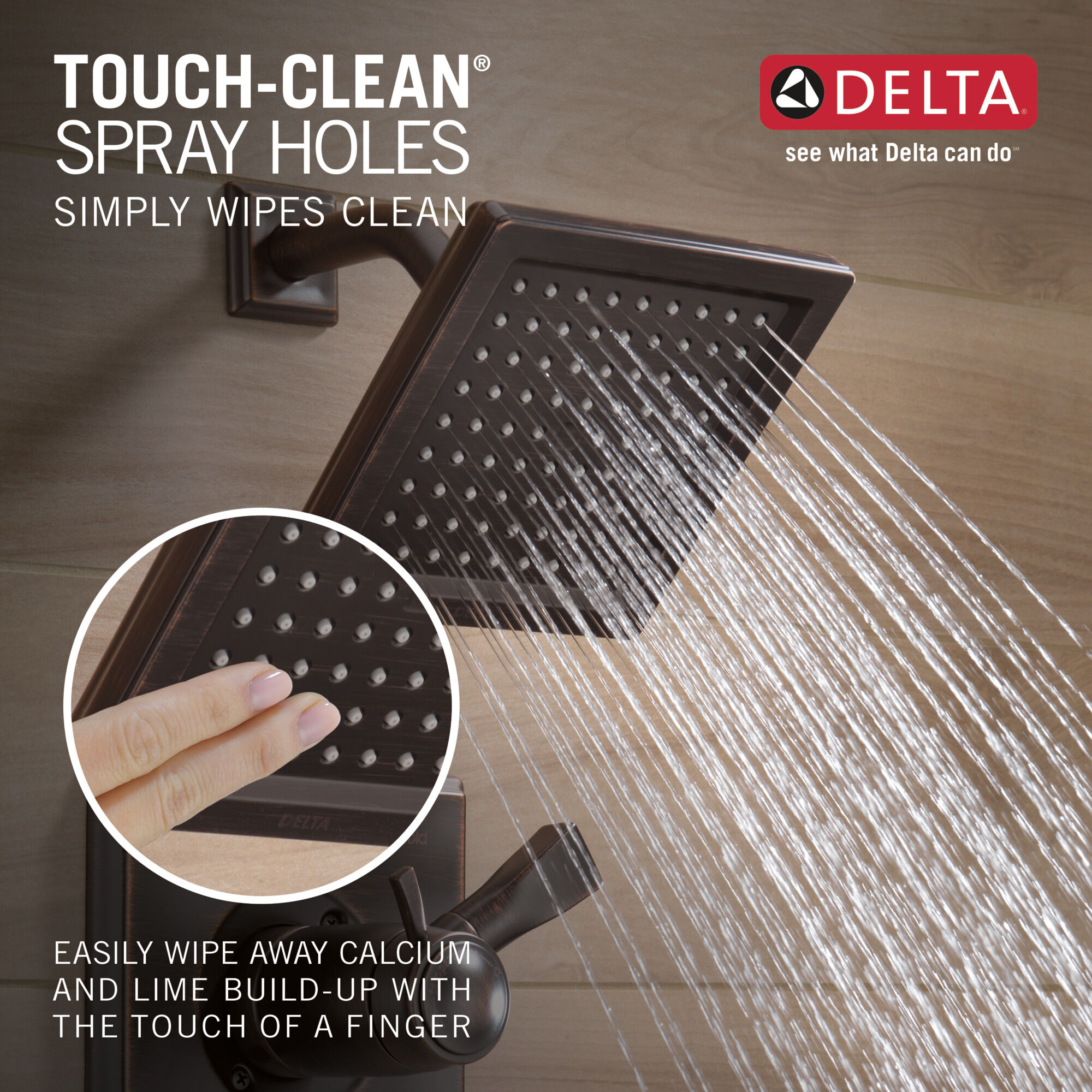T17451-RB-WE Для ванны и душа Monitor® 17 Series Delta Faucet Dryden Венецианская бронза  - Вид №2
