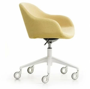 Midj Поворотный офисный стул из ткани с подлокотниками Sonny