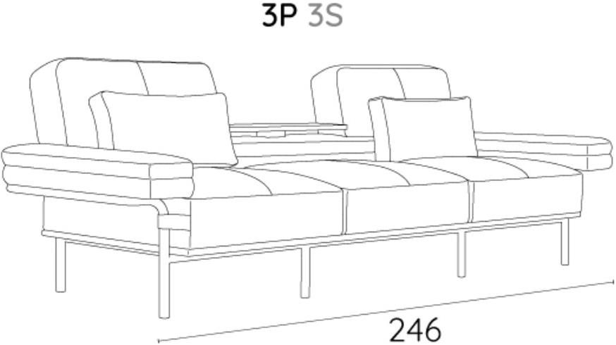 Adrenalina 3-х местный тканевый диван Leo sun-id-1418442 - Вид №18
