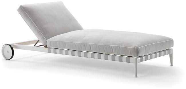 Flexform Тканевый садовый лежак на колесиках Atlante sun-id-1513930 - Вид №1
