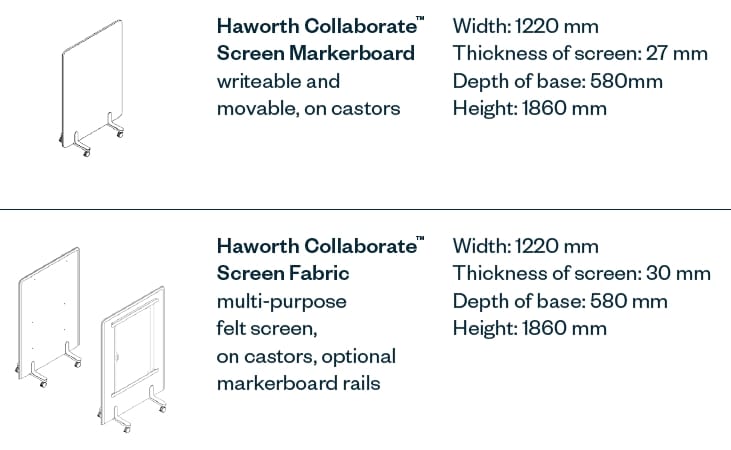 Звукопоглощающая офисная перегородка отдельно стоящая ткань Haworth Collaborate ARCH-00108321 - Вид №7