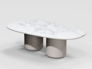 Мраморный обеденный стол