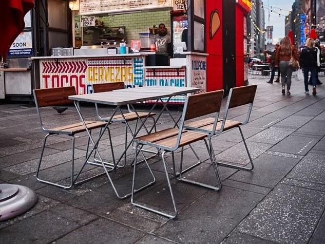 VESTRE Складной стол для общественных мест из стали и дерева April go sun-id-1387493 - Вид №2