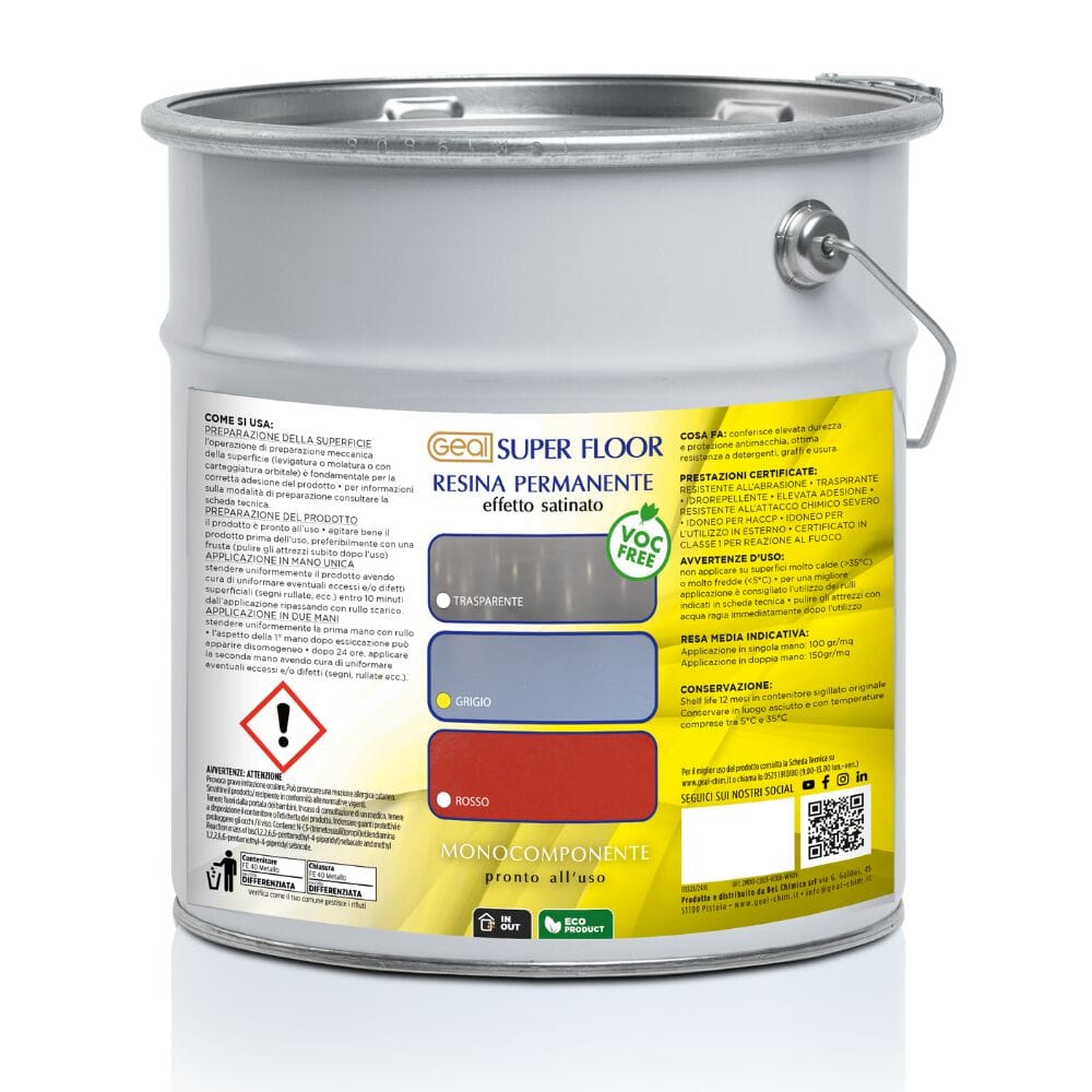 Серая постоянная смола Geal SUPER FLOOR GRIGIO ARCH-00110014 - Вид №1