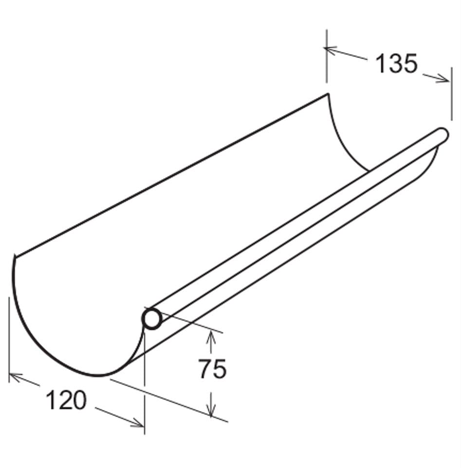 ПВХ желоба модель 125 First Corporation First Plast ARCH-00022347 - Вид №2