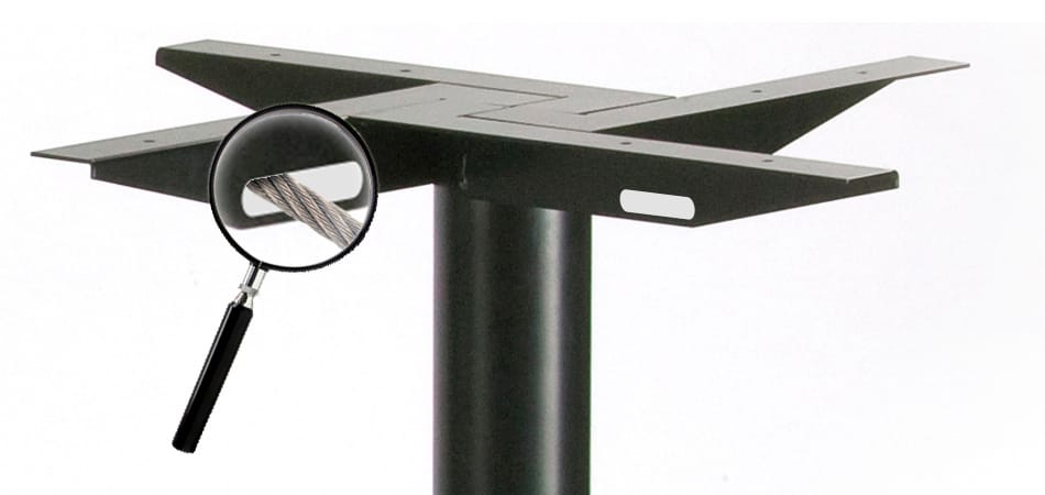 4-спицевое стальное откидное основание стола StableTable StableTable® Nouveau™ ARCH-00051968 - Вид №18