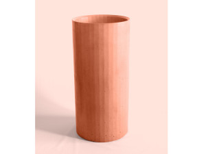 Бетонная отдельно стоящая круглая раковина