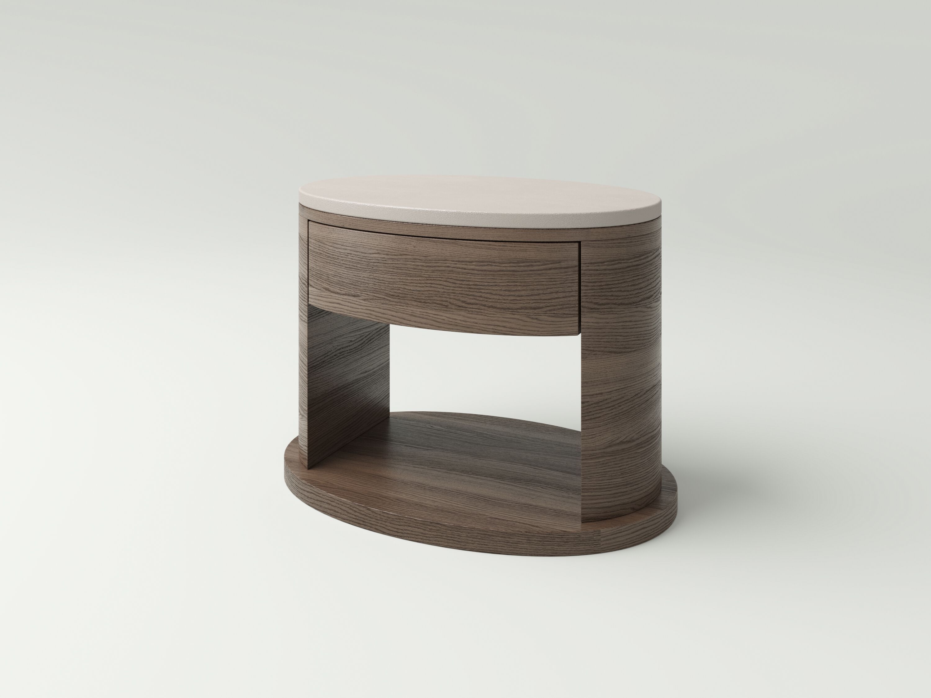 Овальная дубовая тумбочка NITZAN HOME ANDREEA ARCH-00115278